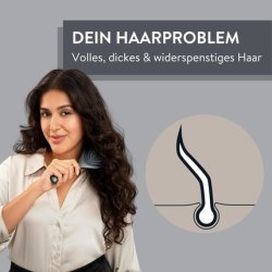 PARSA Beauty Hair ID Maximum Control Hair Brush - Detangling Brush for Taming Unruly, Thick and Curly Hair Black