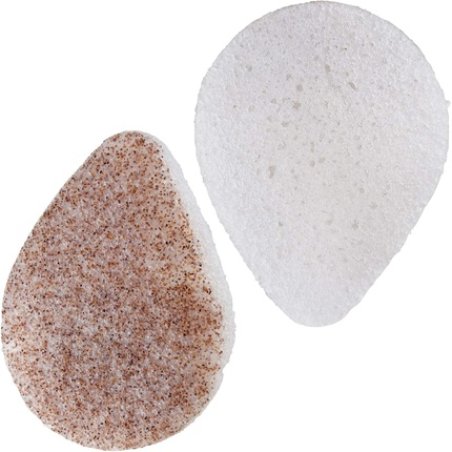 PARSA BEAUTY Konjac Face Sponge Clean & Peel Exfoliating Effect with Walnut Shell Biodegradable, 100% Natural and Vegan