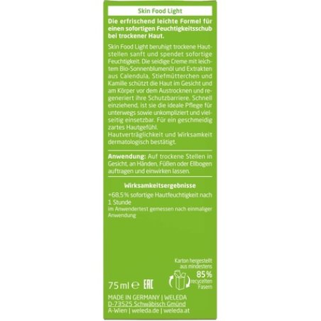 WELEDA Bio Thank You Gift Set - Natural Cosmetics Gift Box with Inspire Pomegranate Shower Gel & Skin Food Light Cream.