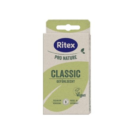 Ritex Pro Nature Classic 8 Condoms Made in Germany