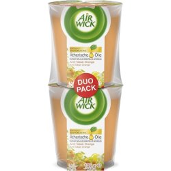 Air Wick Feel-Good Scented Candle In A Glass Anti-Tobacco - Scent: Orange - Contains