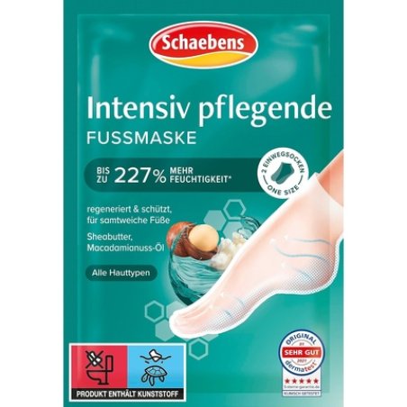 Schaebens Intensive Nourishing Foot Mask with Shea Butter and Macadamia Nut Oil for All Skin Types