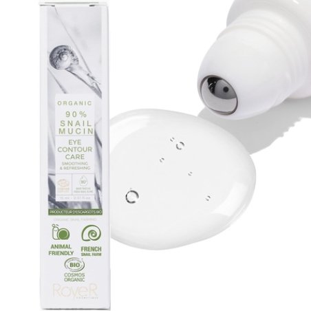 RoyeR Cosmetique 100% Pure Snail Mucin Eye Cream Certified Organic and Cruelty Free Made In France Natural Luxury Eye