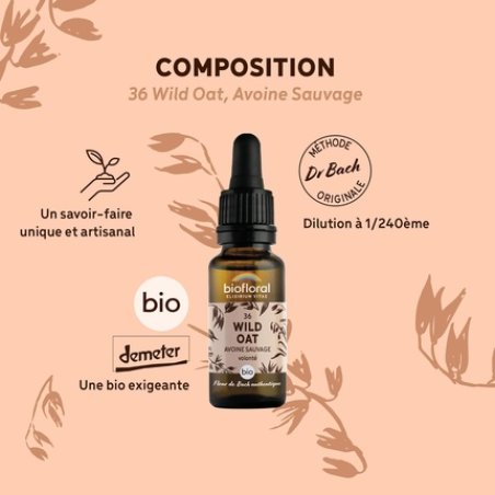 Fleurs De Bach Bio N 36 Wild Oat 20ml
