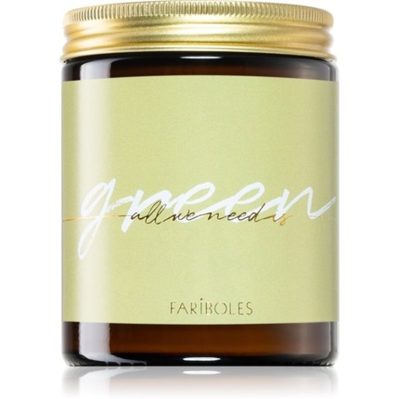 FARIBOLES All We Need Is Green candela profumata - 140 g