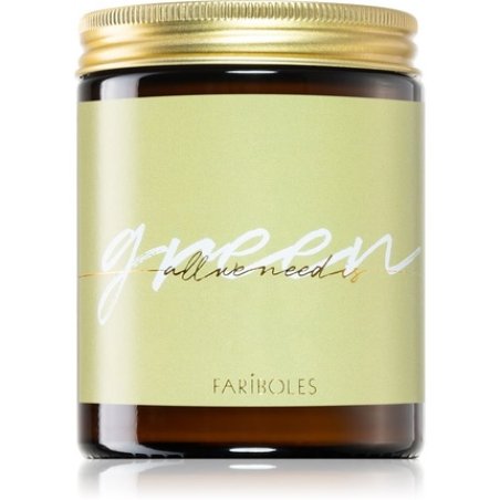FARIBOLES All We Need Is Green candela profumata - 140 g