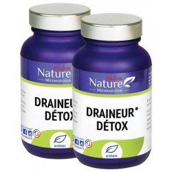 Nature Attitude Draineur Detox Food Supplement 2 x 60 Capsules