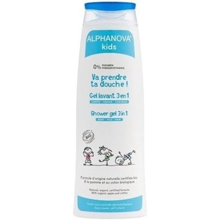 Alphanova Kids Take Your Shower! 3 in 1 Apricot Organic Shower Gel 250ml