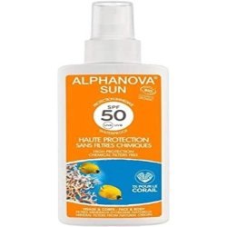 Alphanova Sun Organic Sunscreen with SPF 50 for Face and Body Immediate Protection 125ml