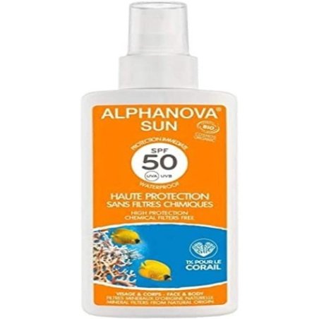 Alphanova Sun Organic Sunscreen with SPF 50 for Face and Body Immediate Protection 125ml
