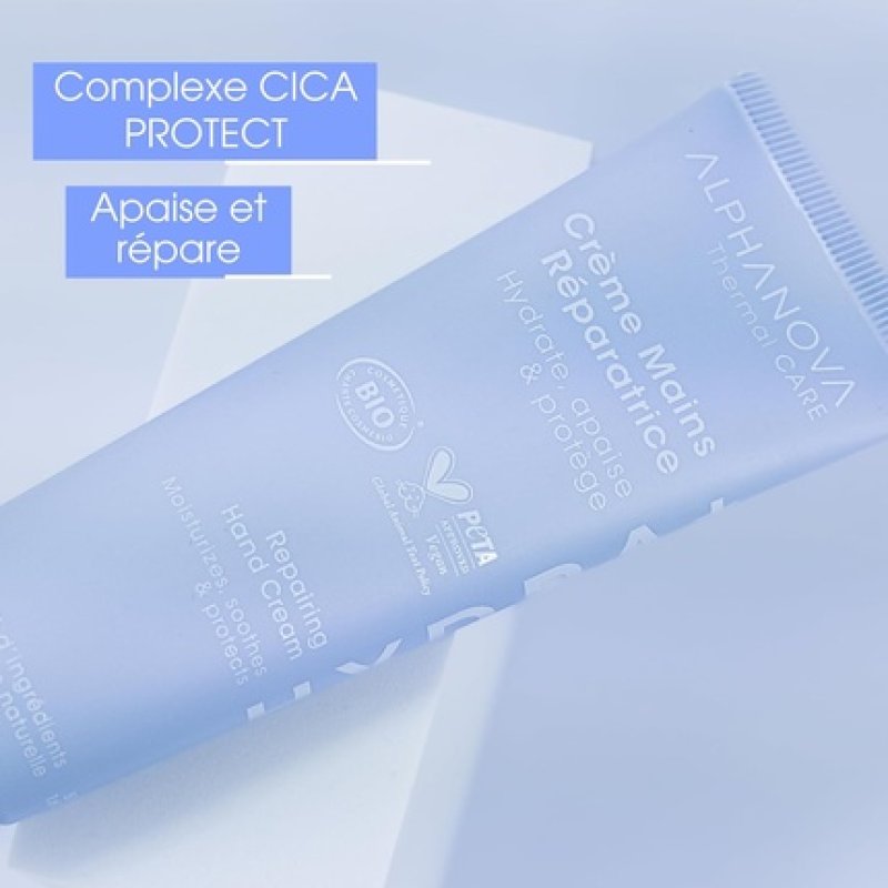 Alphanova Sante Repairing Hand Cream with Hyaluronic Acid - Natural Organic