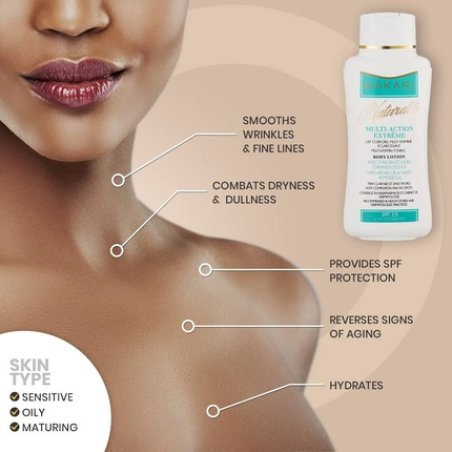 Makari Naturalle Multi-Action Extreme Body Lotion 17.6oz with Argan Oil and SPF 15