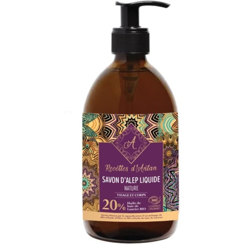 Recettes D'Antan Organic Liquid Alep Soap 20% 500ml