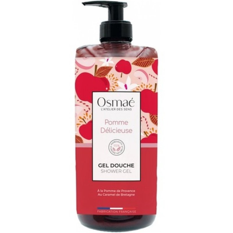 Osmae Shower Gel Delicious Apple 1L Face and Body Cleanser