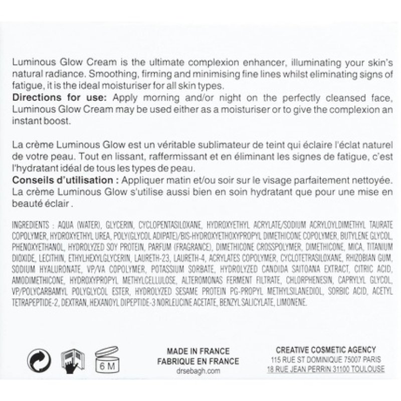 Dr. Sebagh Luminous Glow Face Care 50ml