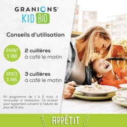 Granions Kid Bio Appetite Certified Organic Apple Flavor - Helps Stimulate