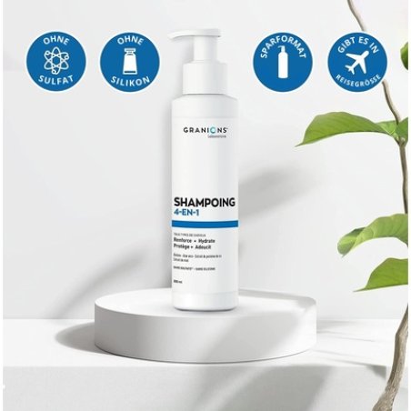 4-In-1 Shampoo for All Hair Types - Strengthens, Moisturizes, Protects