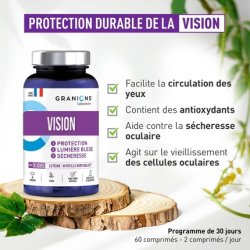 Vision Granions Eye Food Supplement with Mirtoselect and Lutein