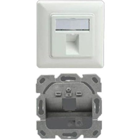 Keystone Connection Box Designable Single Port Pure White