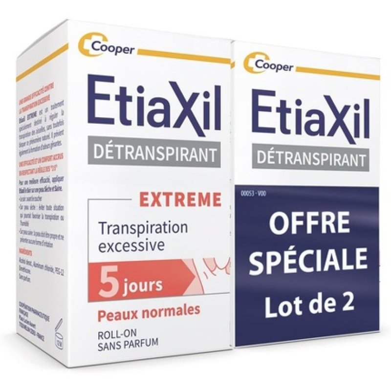 Etiaxil Antiperspirant Excessive Perspiration Treatment 15ml - Pack of 2