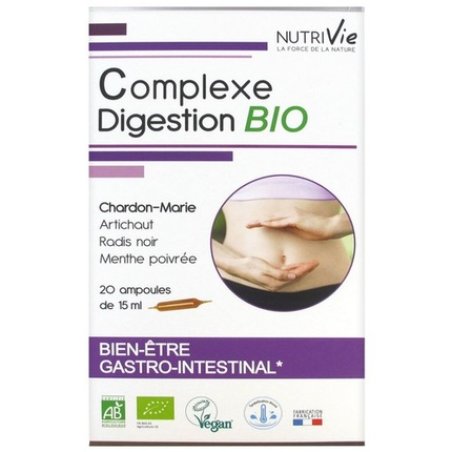 Nutrivie Complex Digestion Organic 20 Ampoules - Certified Organic Food