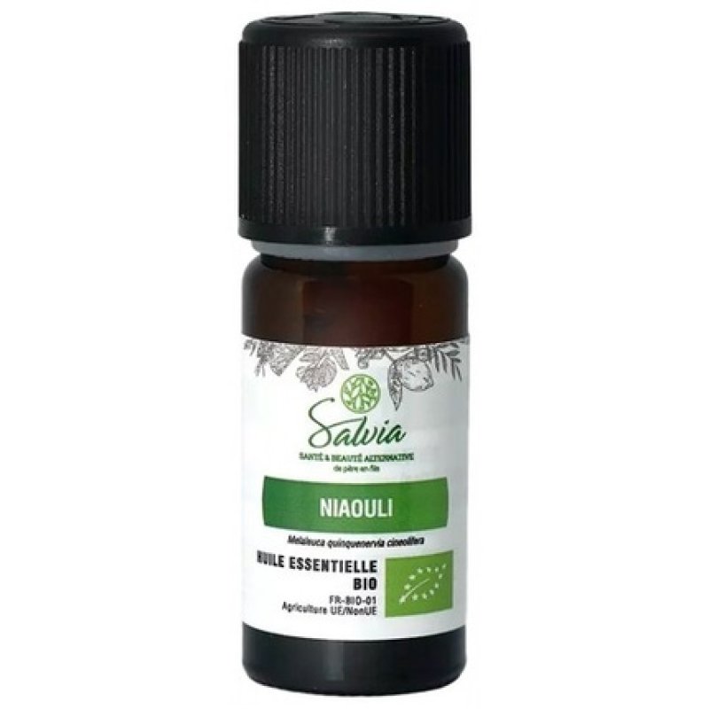 Salvia Nutrition Organic Niaouli Essential Oil 10ml - Soothing and Healthy