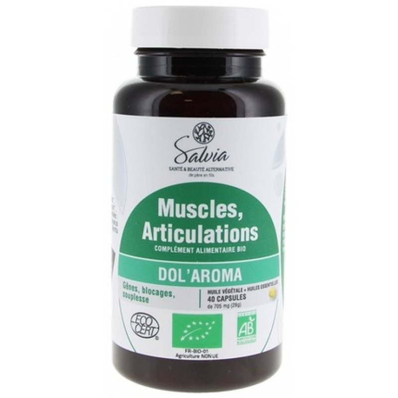Salvia Nutrition Dol'aroma Muscles Joints Organic 40 Capsules