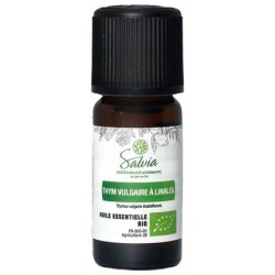 Salvia Nutrition Essential Oil Thyme Vulgare with Linalool Organic 10ml