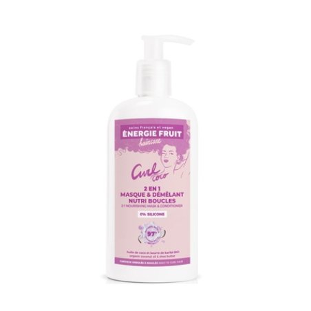 Energy Fruit Treatment and Conditioner Organic Coconut & Shea Butter for Very Curly Hair