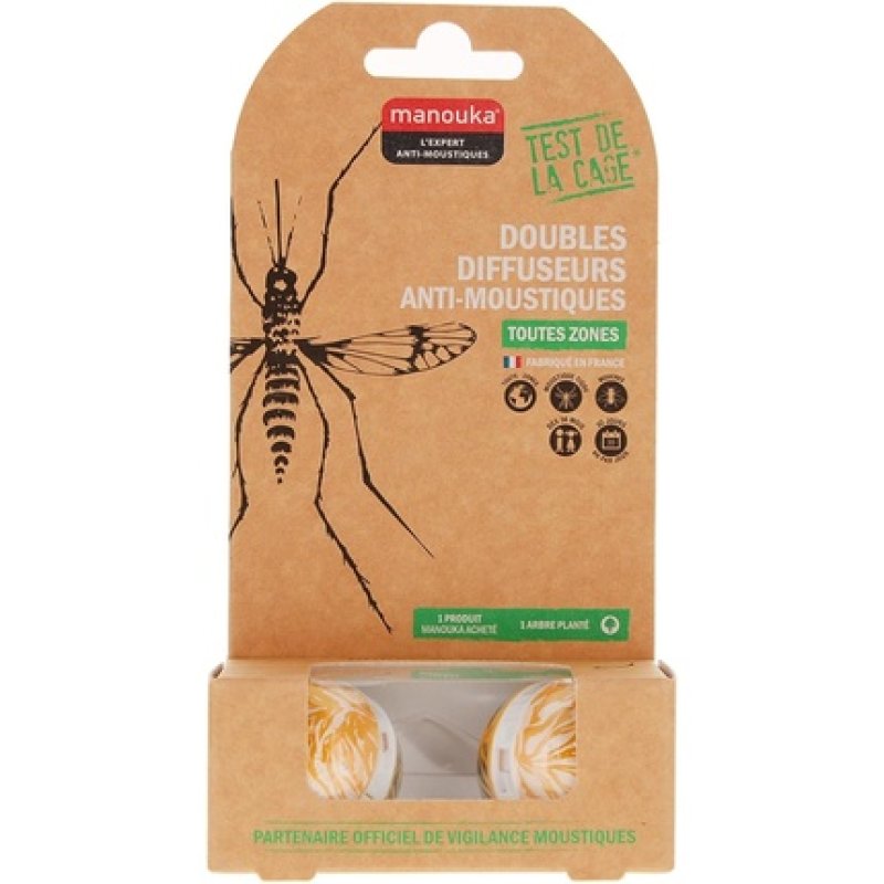Manouka Double Mosquito Repellent Diffusers - Tiger