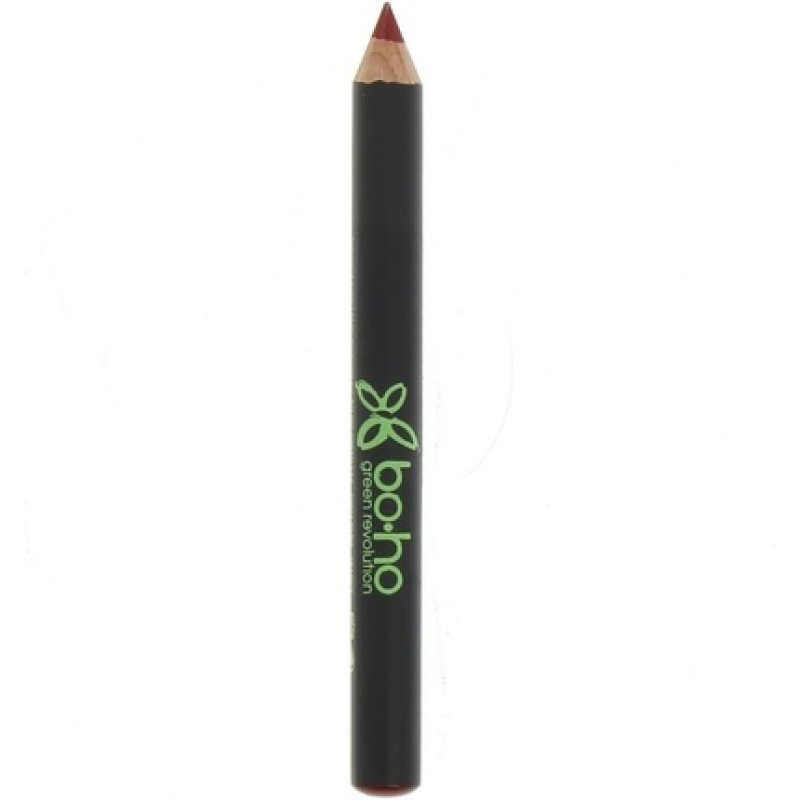Boho Green Makeup Organic Natural Lip Pencil 1.04g - Red