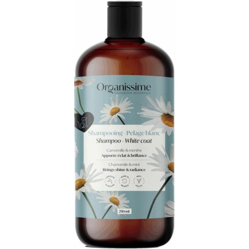 Organissime White Coat Shampoo Ecocert Controlled Organic and Natural