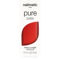 Nailmatic Pure Color Nail Polish - ELLA- Rouge Corail / Coral Red 8 ml