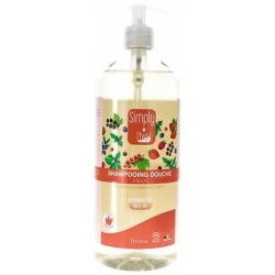 Simply Bio Fruity Organic Shower Shampoo 1L - Hair Detergent