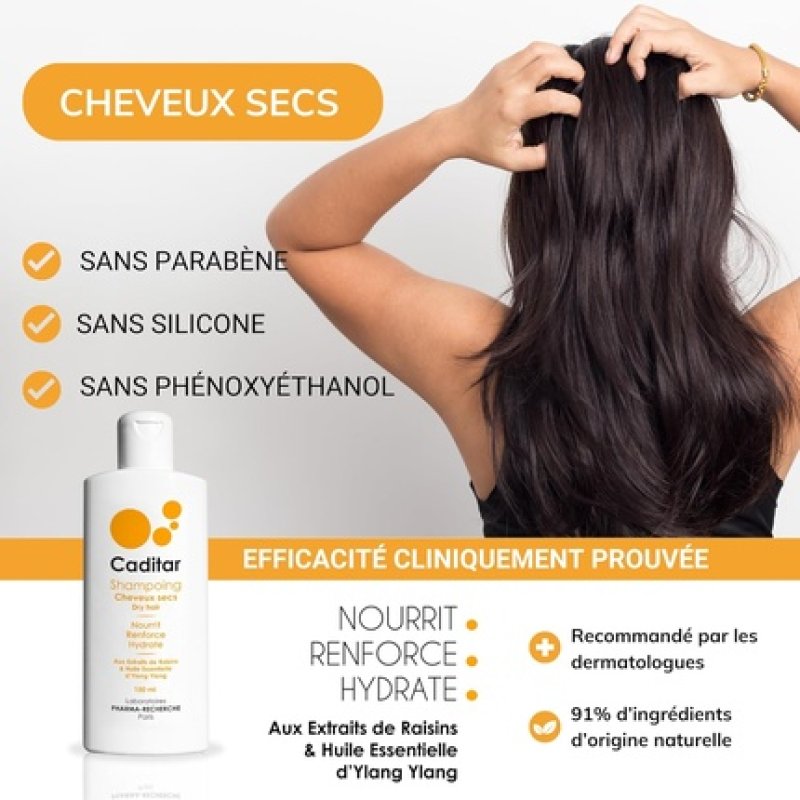 Caditar Dry Hair Gentle Moisturizing Shampoo 150ml Paraben-Free