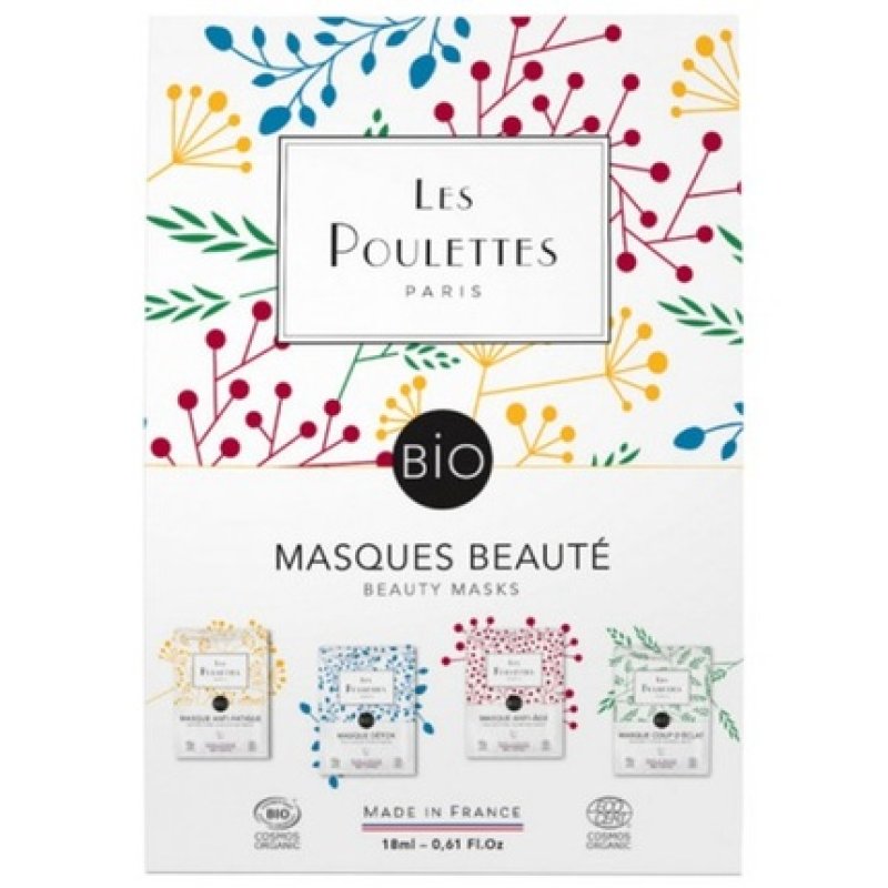 Les Poulettes Paris Set of 4 Beauty Masks Discovery Pack