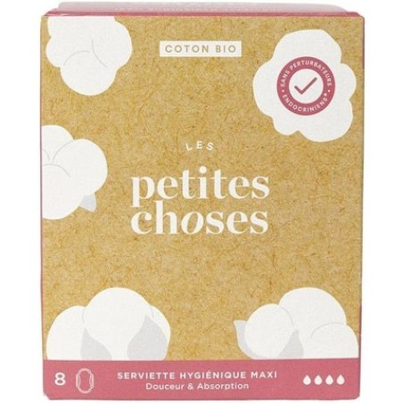 Les Petites Choses Extra Long Organic Cotton Sanitary Towels - Box of 8