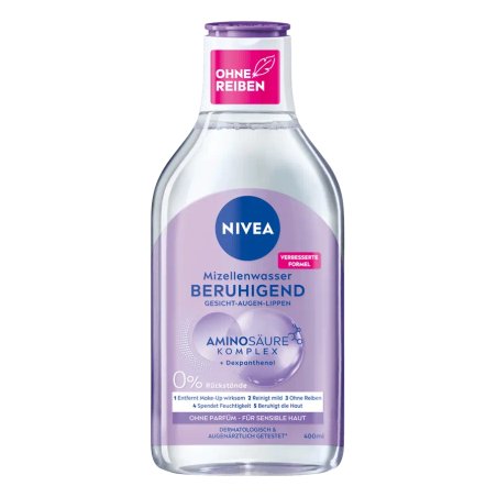 NIVEA Soothing Micellar Water for Sensitive Skin with Dexpanthenol and Amino Acid Complex 400ml