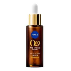 NIVEA Q10 Double Action Serum 30ml Firming Anti-Aging Face Serum Moisturizer for Reducing Deep Wrinkles