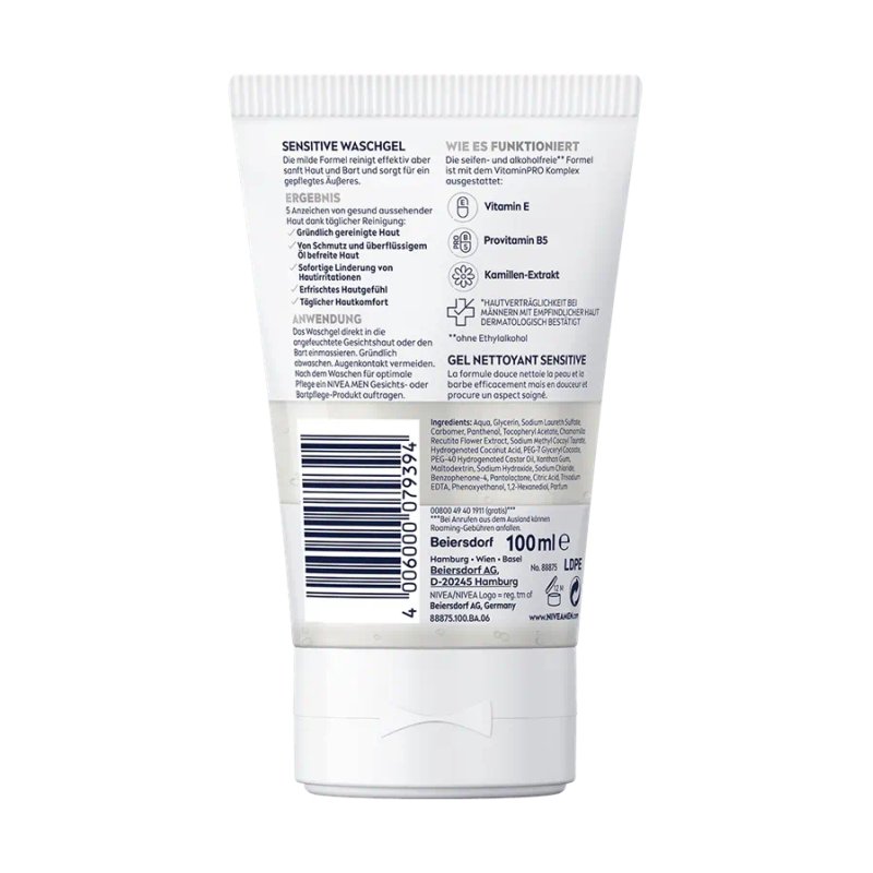 Nivea Sensitive Cleansing Gel 1000 Ml