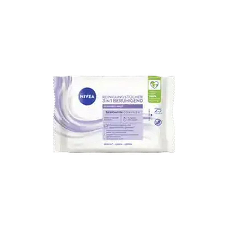 Nivea 3 In 1 Soothing Cleansing Wipes 250 Ml