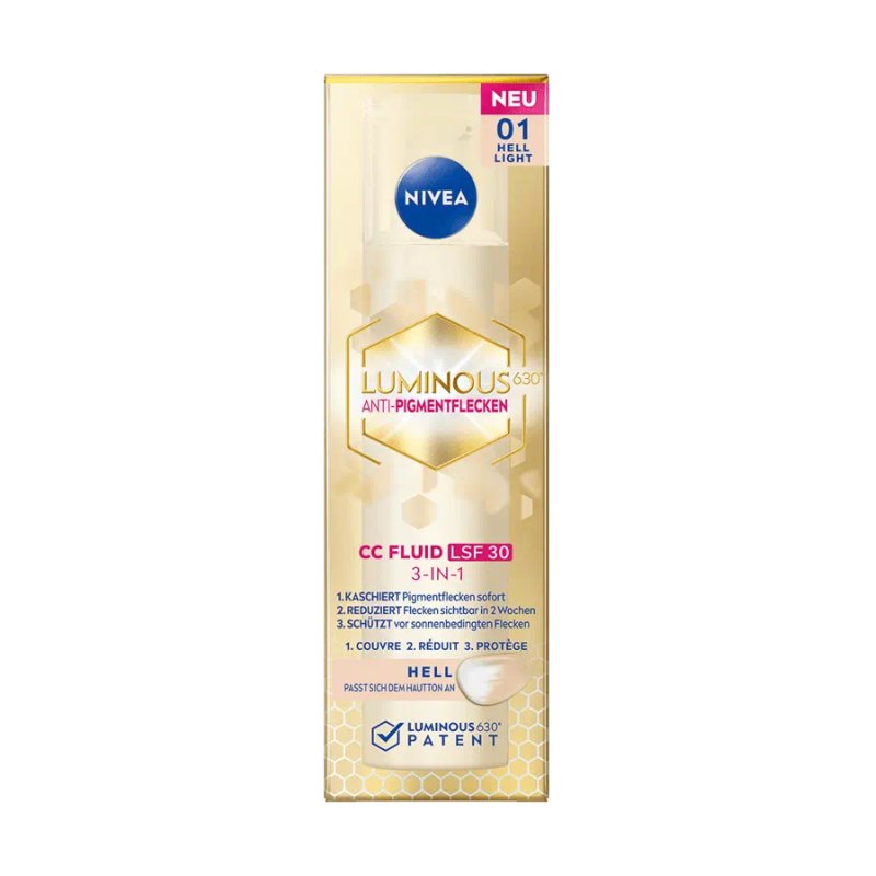 NIVEA CC Fluide Clair Cellular Luminous630 3-en-1 FPS30