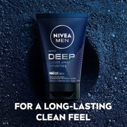 Nivea Men Deep Black Charcoal Face Wash 75ml - Dark Wood Men's Face Wash