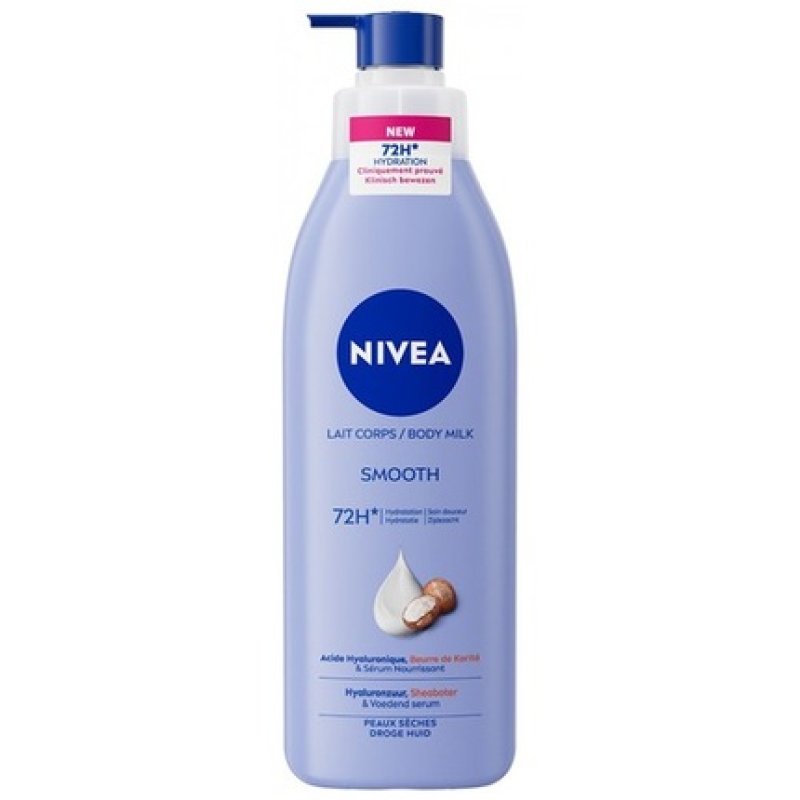 Nivea Mild Moisturizing Body Milk 72h for Dry Skin 250ml
