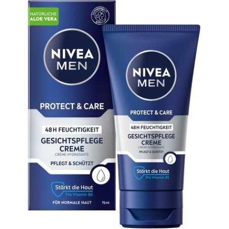 NIVEA MEN Protect & Care Face Care Cream Soothing Moisturizer for Men 75ml