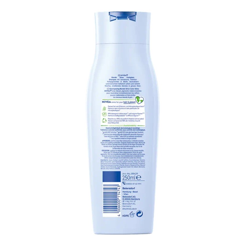 Nivea Blonde Silver Color Shine Shampoo