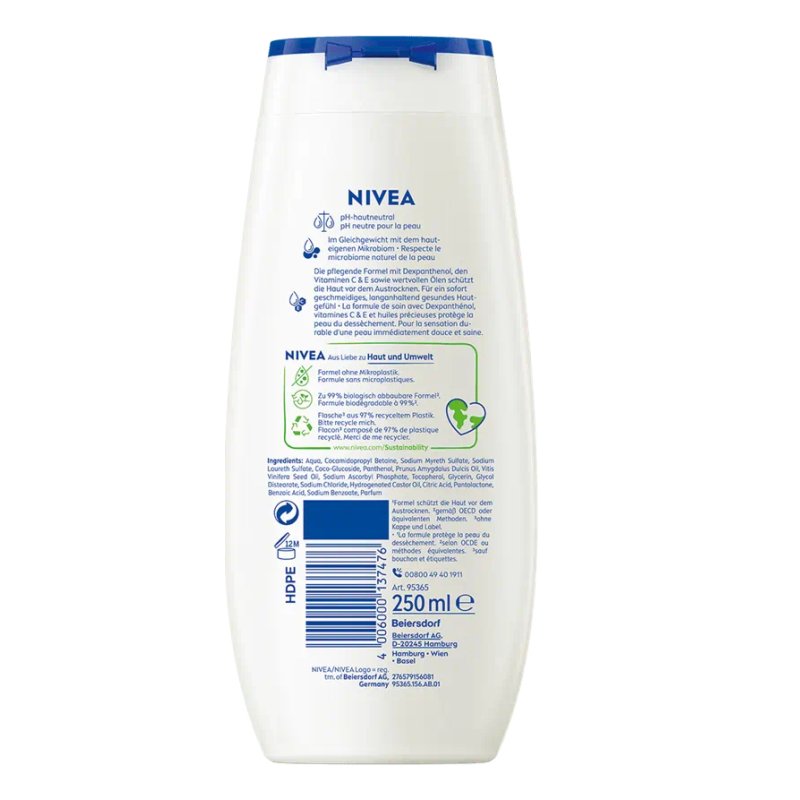 NIVEA 4006000137476 shower gel & body washes 250 ml Unisex