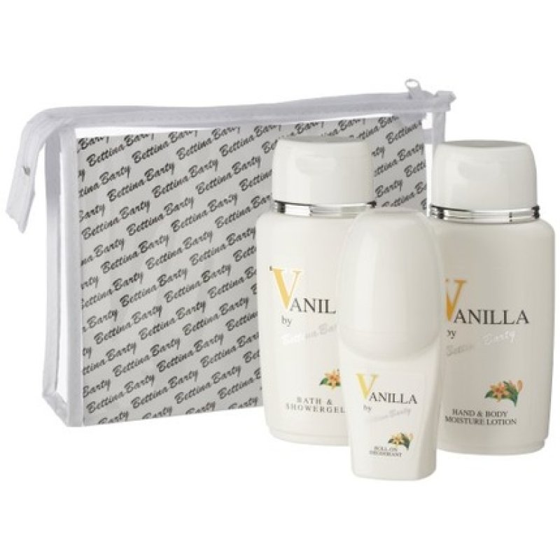 Bettina Barty 27 Vanilla Mini Travel Set Shower Gel Lotion and Deo Roll-On