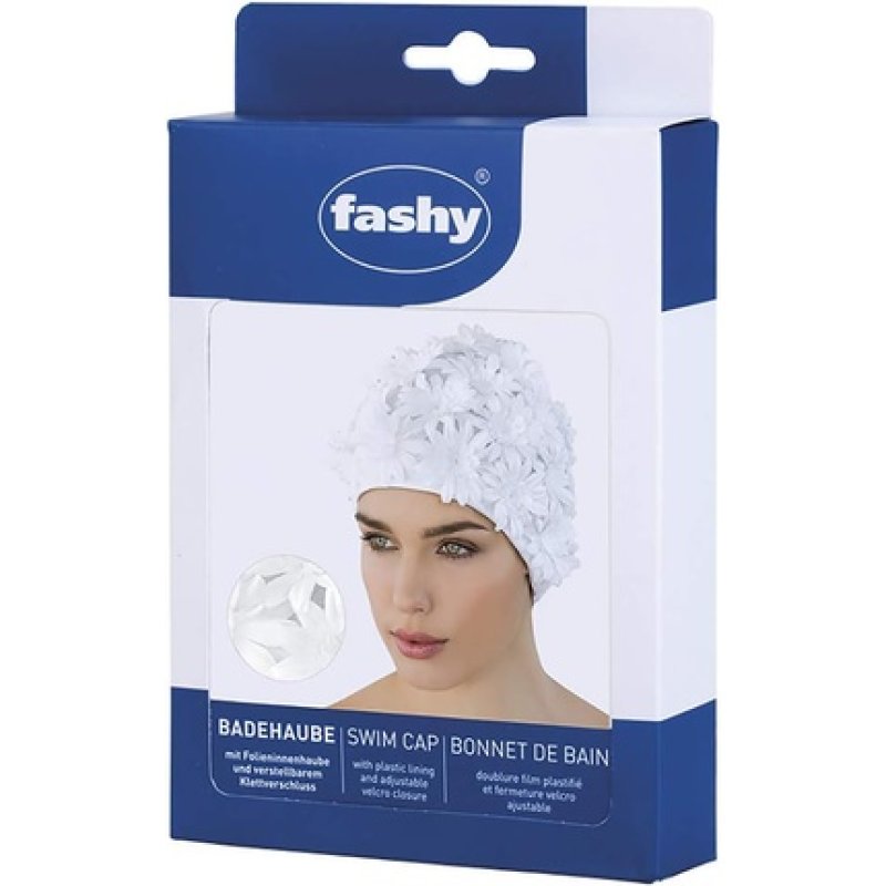 Fashy Flower Bathing Cap White
