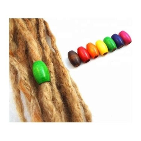 Dreamfix Hair Bead Dreadlocks Rainbow Color - 24 Pieces